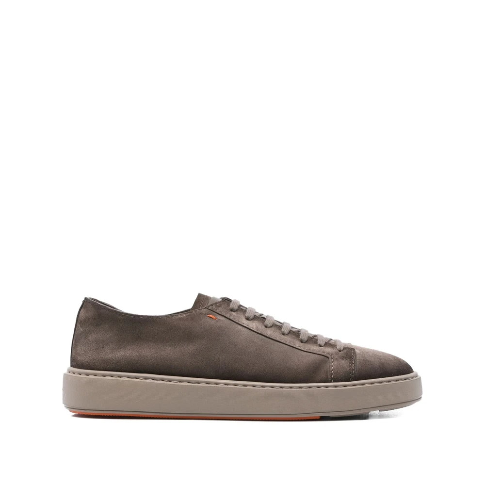 Santoni Moderne Sneakerstijl Heren Schoenen Bruin