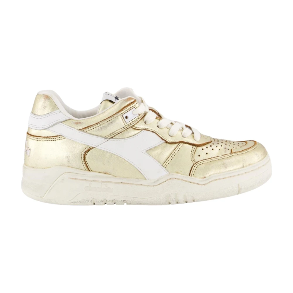 Diadora Metallic Dames Sneakers Dames Schoenen Geel