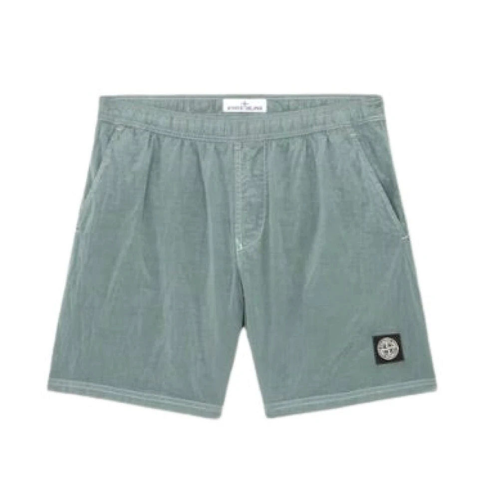 Stone Island Groen Grijs Nylon Zwemshort Green Heren