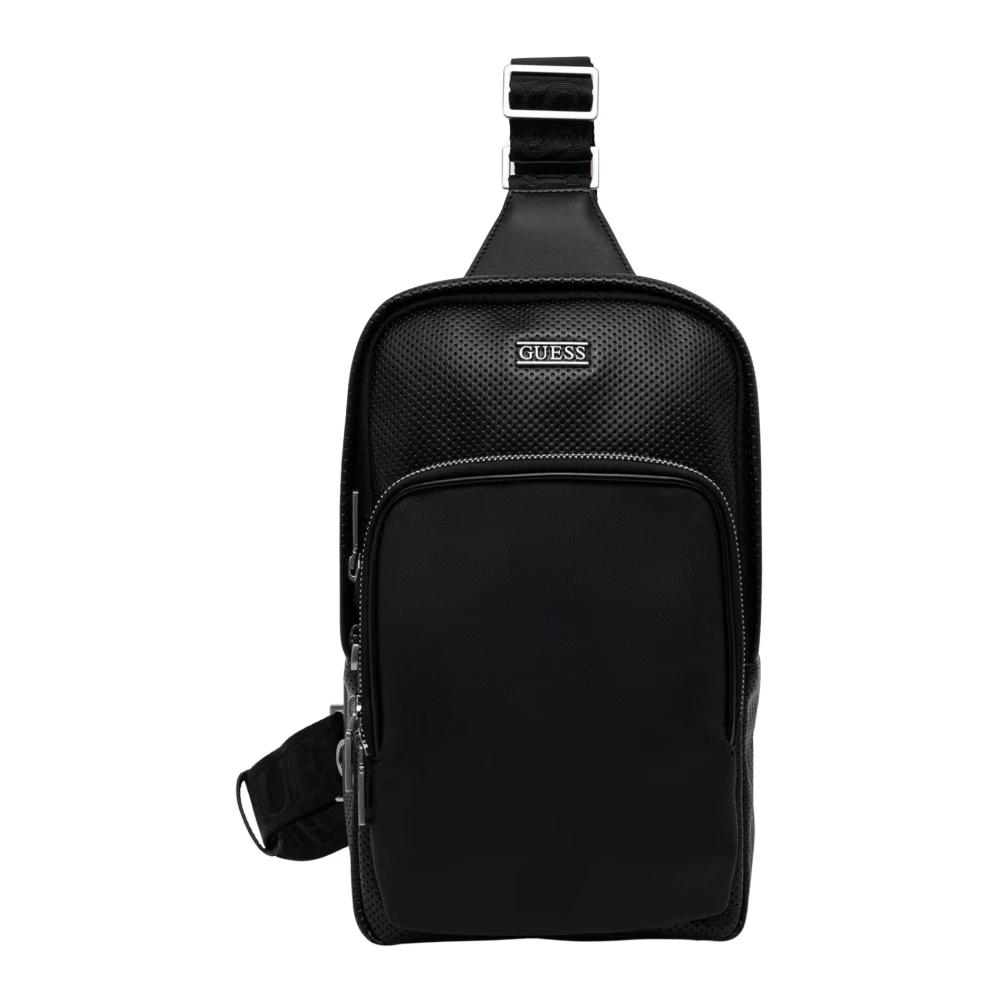 Guess Uomo Nero Borsa A Tracolla Boston - Immagine 2