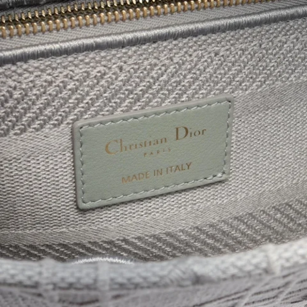 Dior Vintage Pre-owned Canvas dior-bags Gray Dames