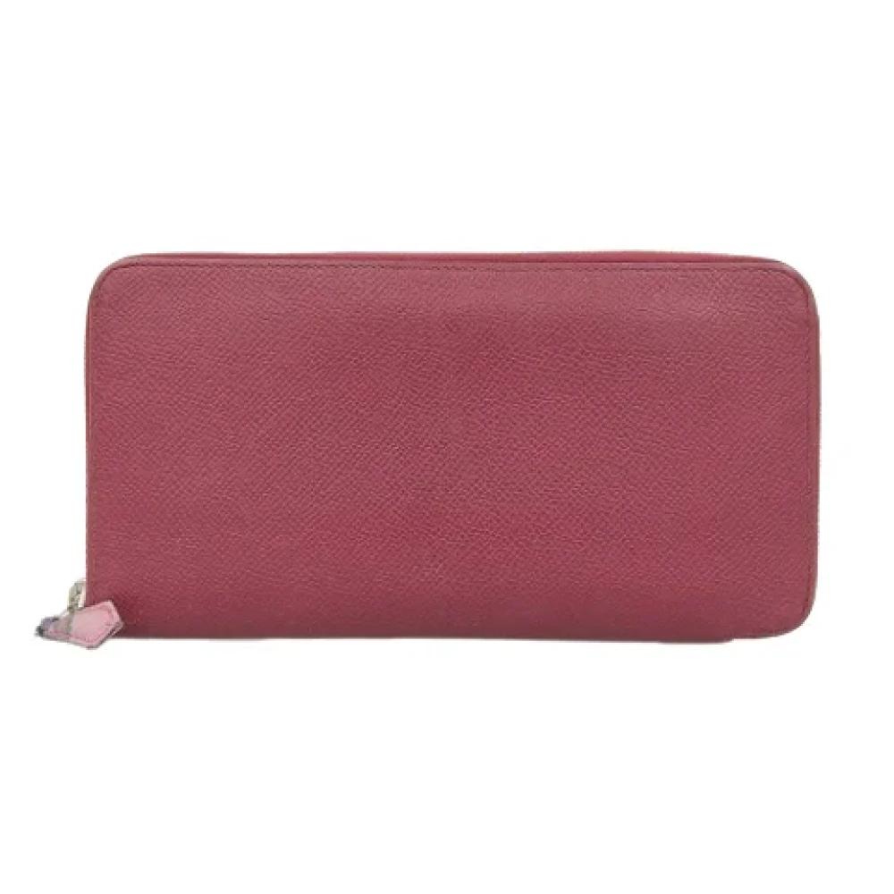 Hermès Vintage Pre-owned Leather wallets Orange Dames