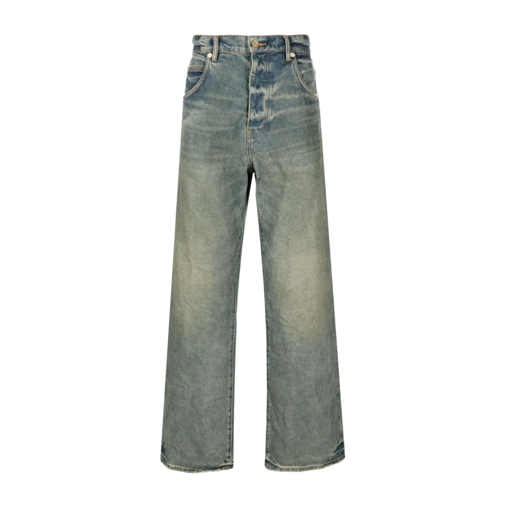 Blå Jeans med Stilig Design