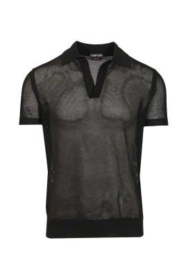 Cotton Silk Mesh Polo