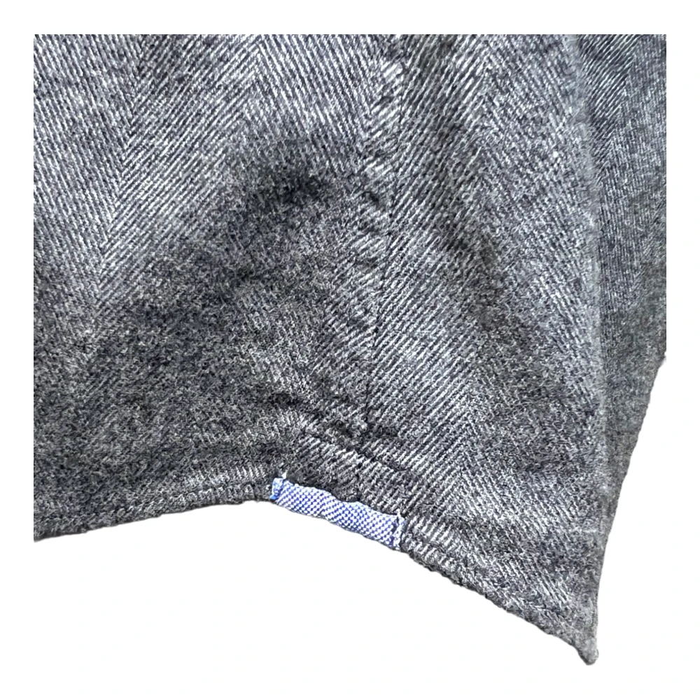 Xacus Gewassen Flanel Katoen Lyocell Antraciet Gray Heren