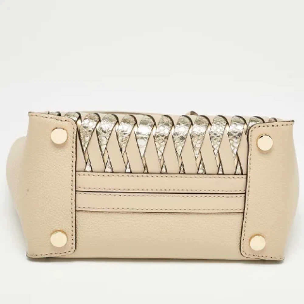 Michael Kors Pre-owned Leather totes Beige Dames