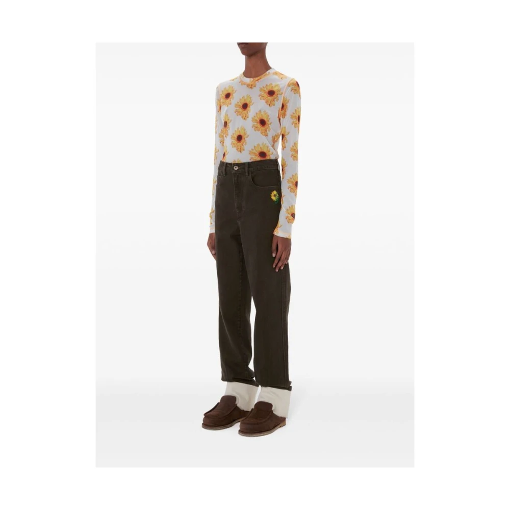 JW Anderson Bloemenprint Crew Neck Sweater Multicolor Heren