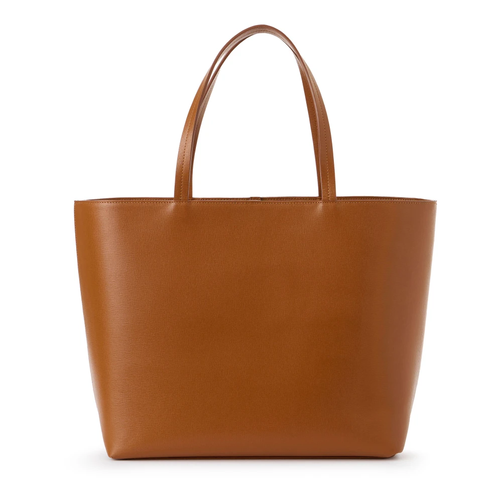 Iceberg Shopper tas van Saffiano leer in coccio kleur Brown Dames