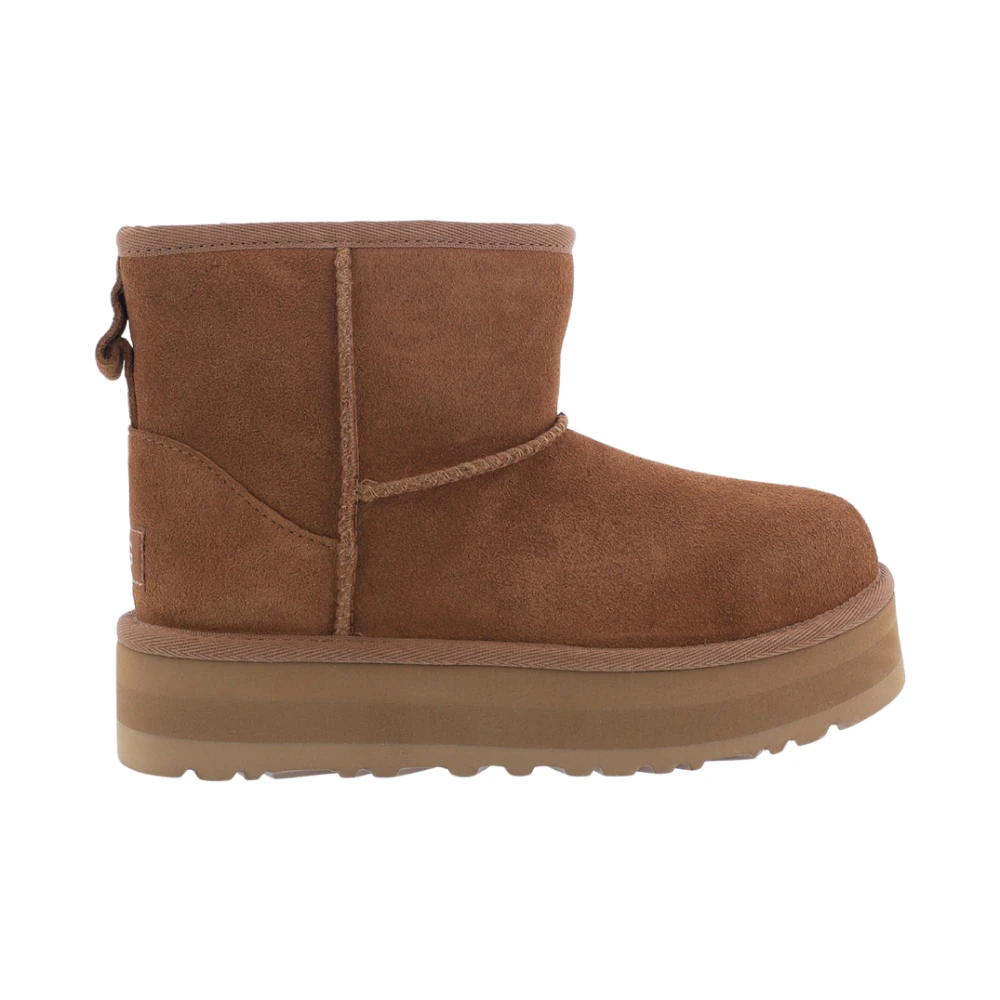 UGG Klassiska Mini Platform Chestnut Barnstövlar Beige, Unisex