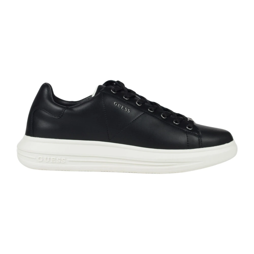 Guess Men's Black Sneakers, 6 Uk, Vibo Shoes