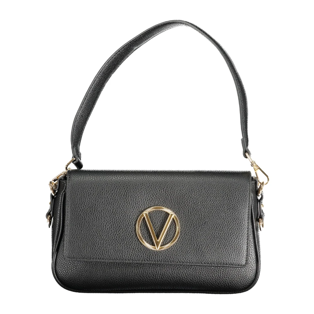 Valentino by Mario Valentino Zwarte Schoudertas met Afneembare Banden Black Dames