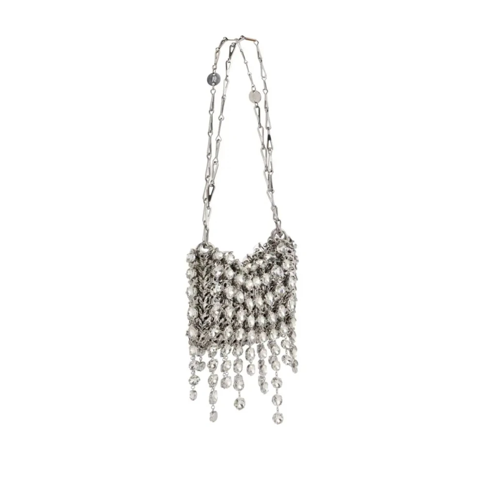 Paco Rabanne Metalen Handtas Zilver Stijl P040 Gray Dames