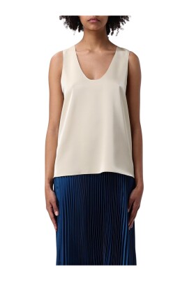 silver-v-neck-blouse