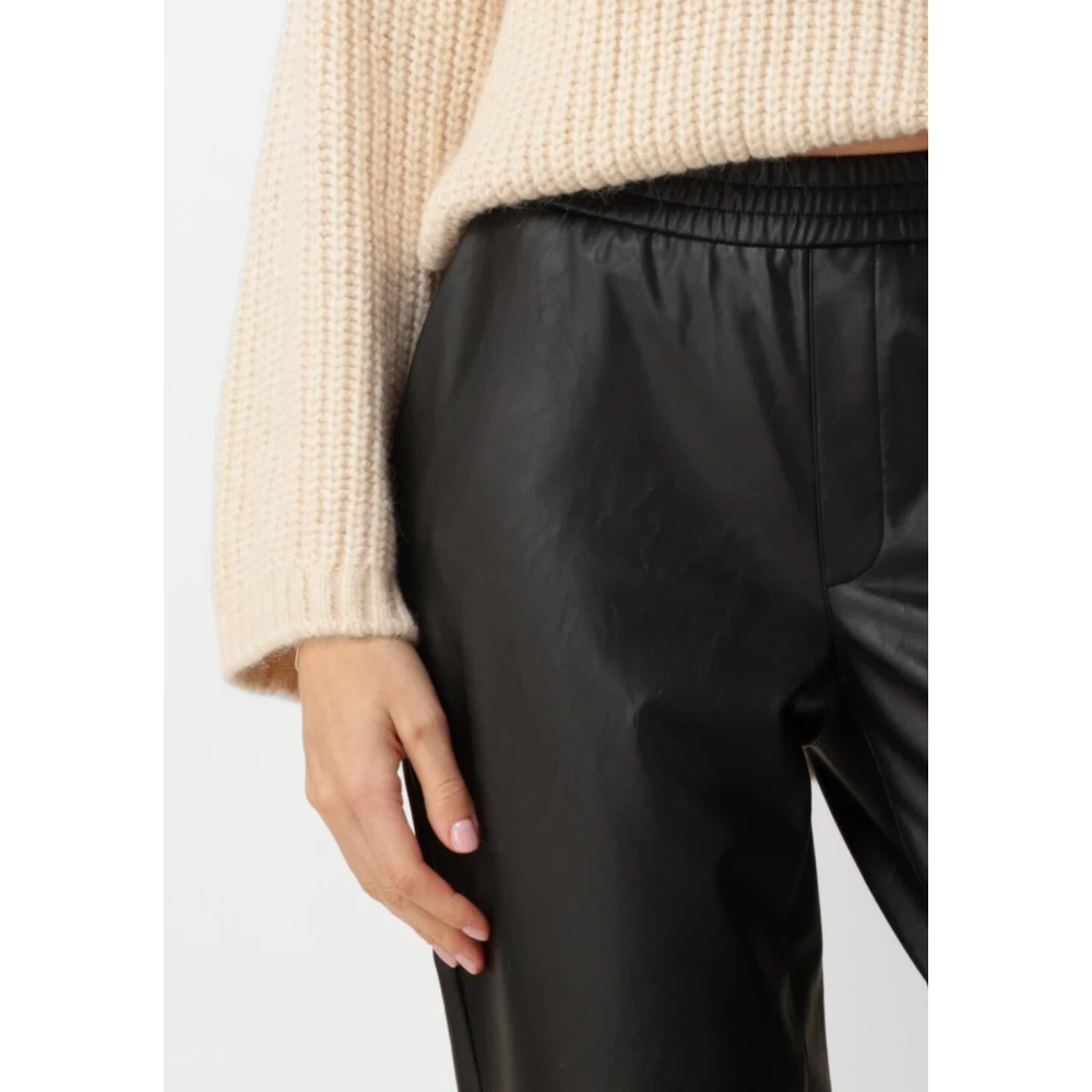Dante 6 Faux Leather Chino Broek Zwart Black Dames