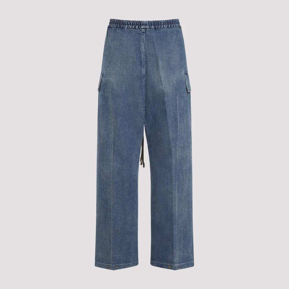 Fear Of God Blauwe Katoenen Broek Aw24 Blue Heren