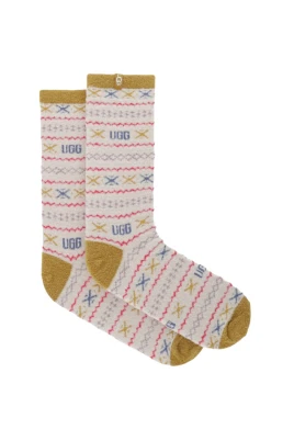 Leslie Graphic Crew Sock