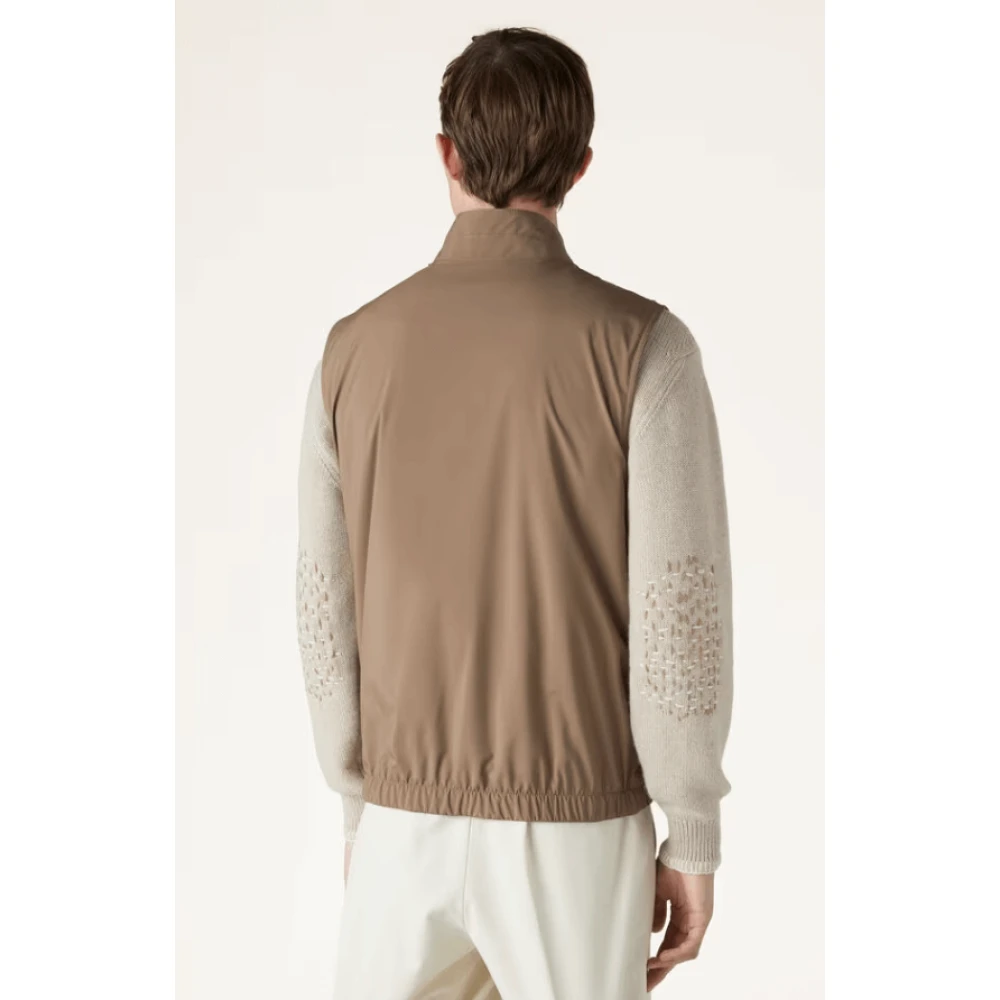 Loro Piana Omkeerbare WindWish™ Vest Brown Heren