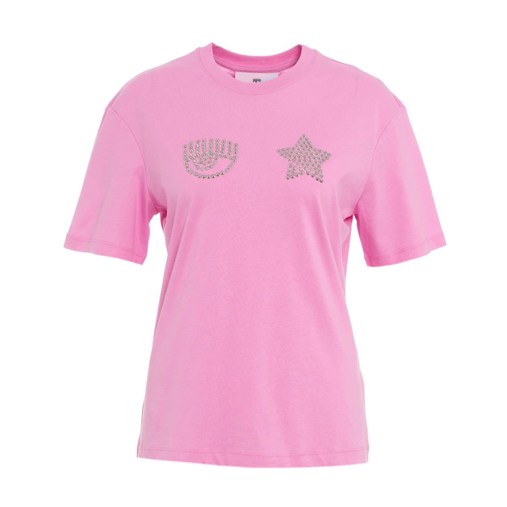 Chiara Ferragni Collection Roze T-shirt voor vrouwen Pink Dames