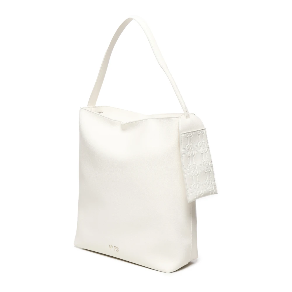 V73 Witte Ongevoerde Tas met Afneembare Houder White Dames