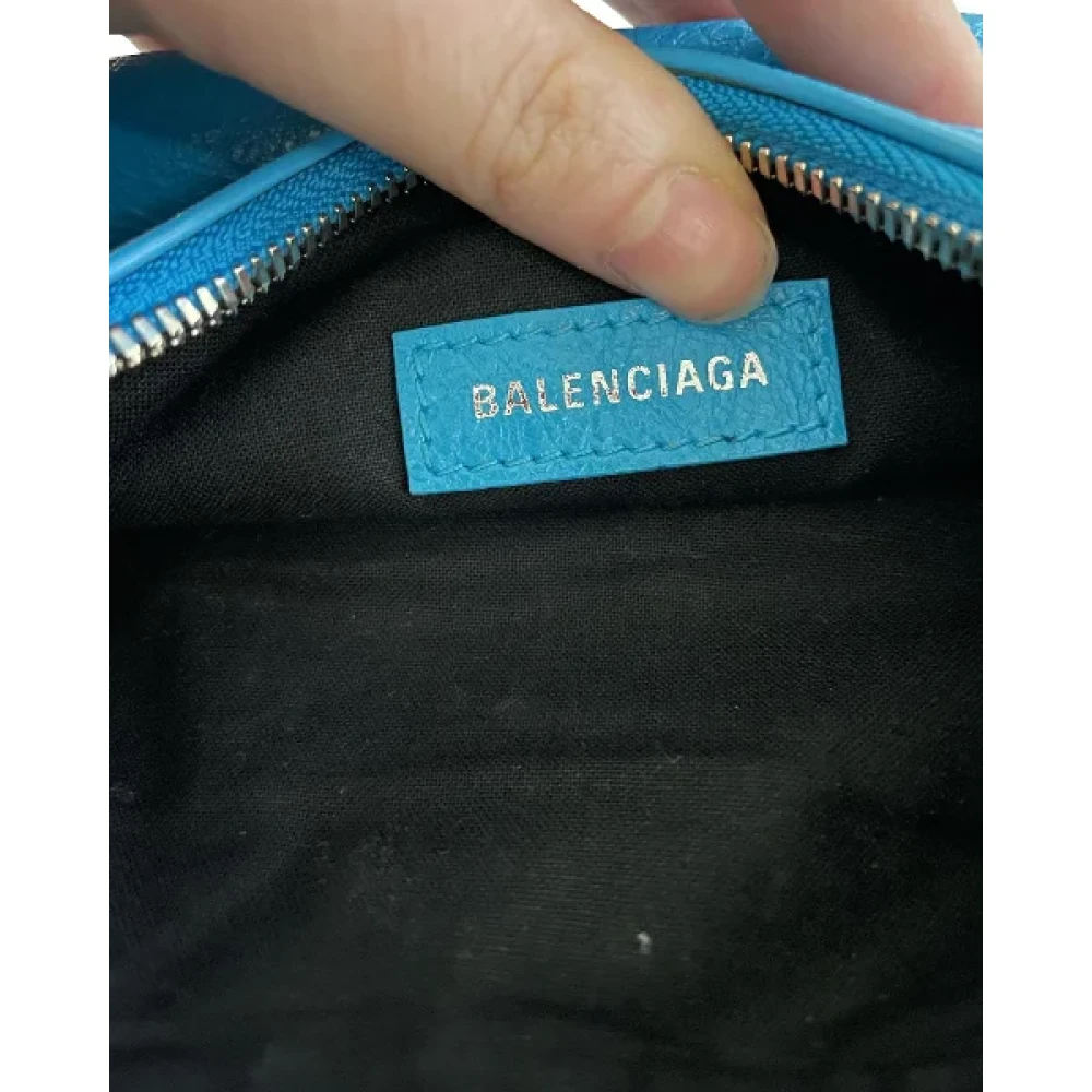 Balenciaga Vintage Pre-owned Leather shoulder-bags Blue Dames