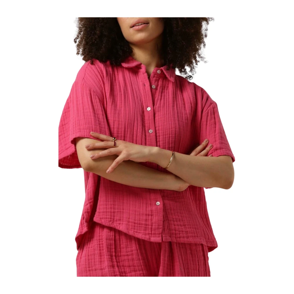 Notre-v Roze Blouse Nv-Delu Trendy Stijl Pink Dames