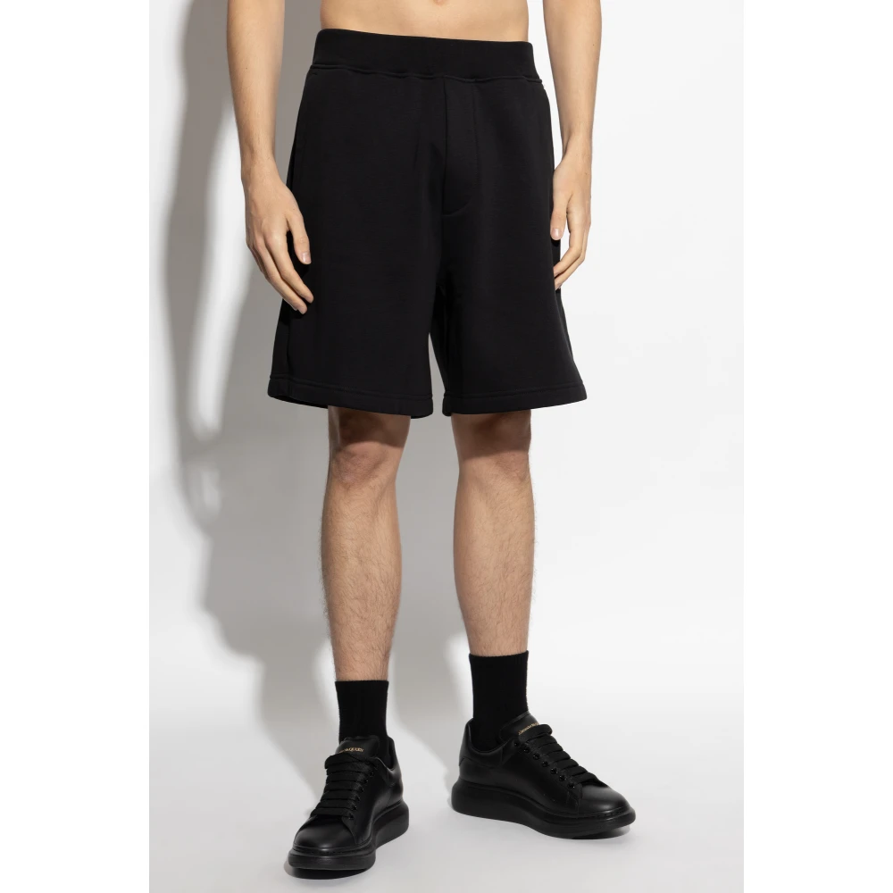 Dsquared2 Shorts met bedrukt logo Black Heren