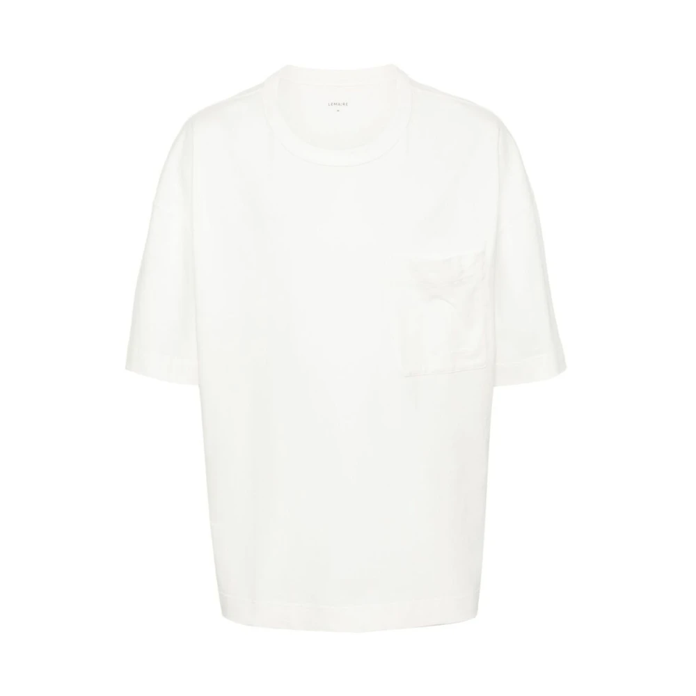Lemaire Jersey Texture Crew Neck T-shirt White Heren