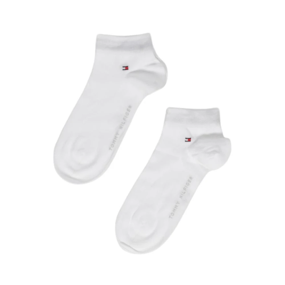 Tommy Hilfiger Men's White Socks, S, Low Cut Socks 2 Pairs