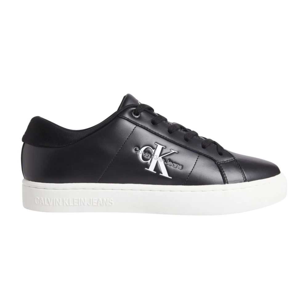 Calvin Klein Jeans Men's Black Sneakers, 10 Uk, Low Sneaker