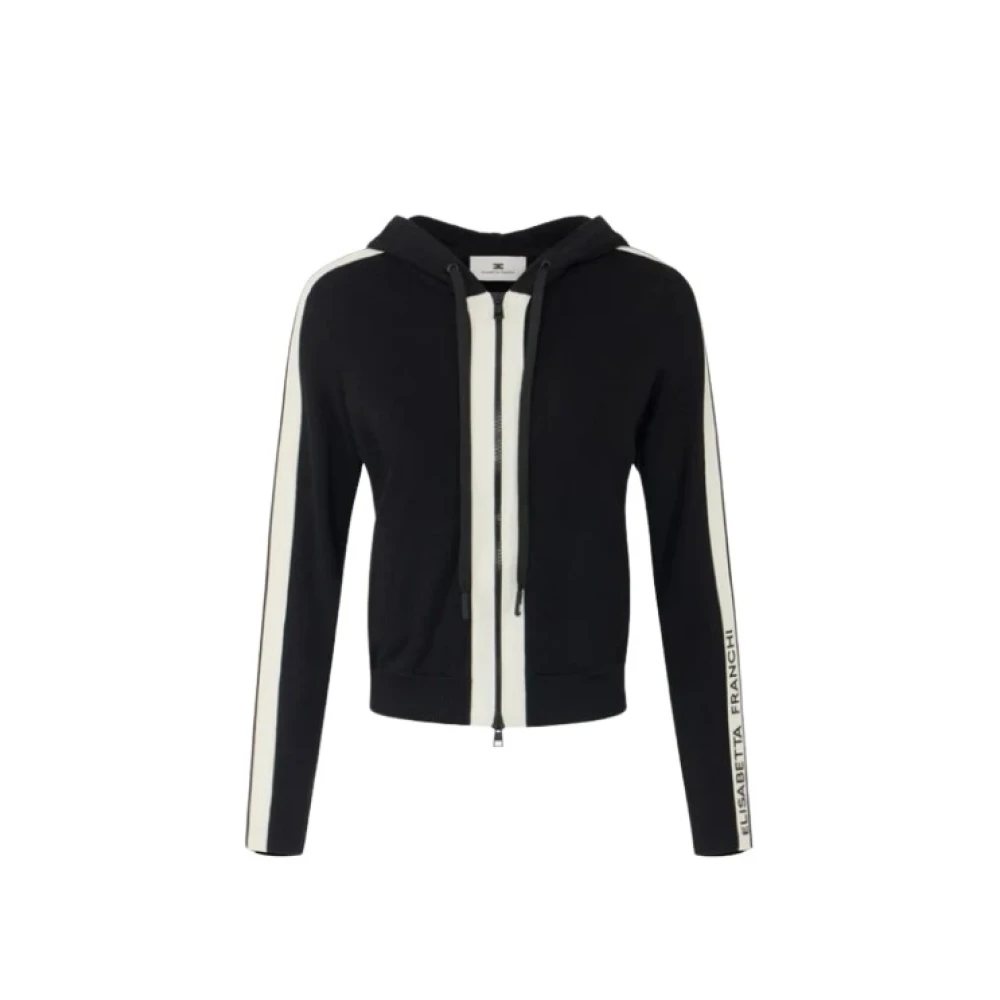 Elisabetta Franchi Donna Nero Felpe, M, New, - Immagine 3
