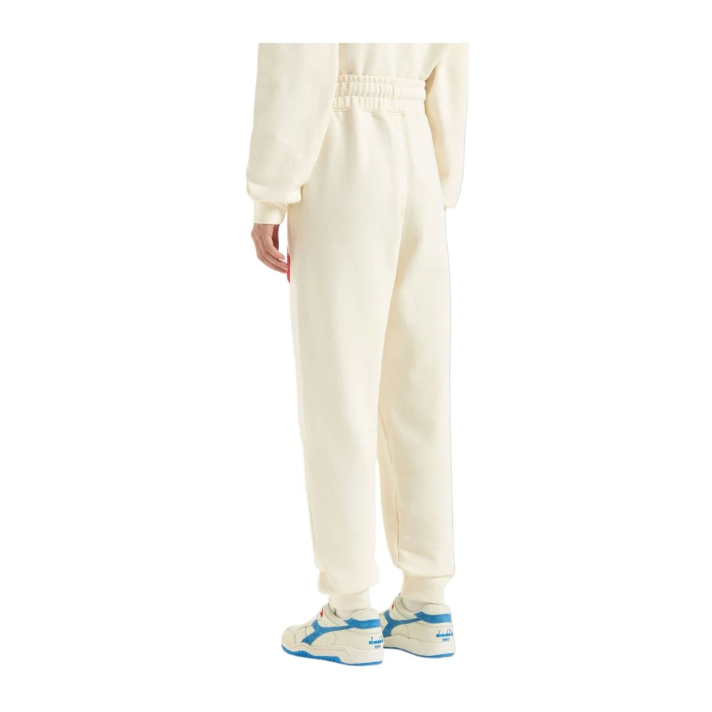 Diadora Unisex Tracksuit Bottoms White Dames