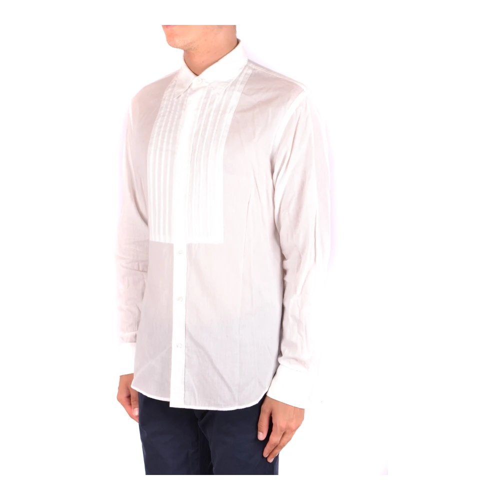 Burberry Witte Klassieke Katoenen Overhemd White Heren