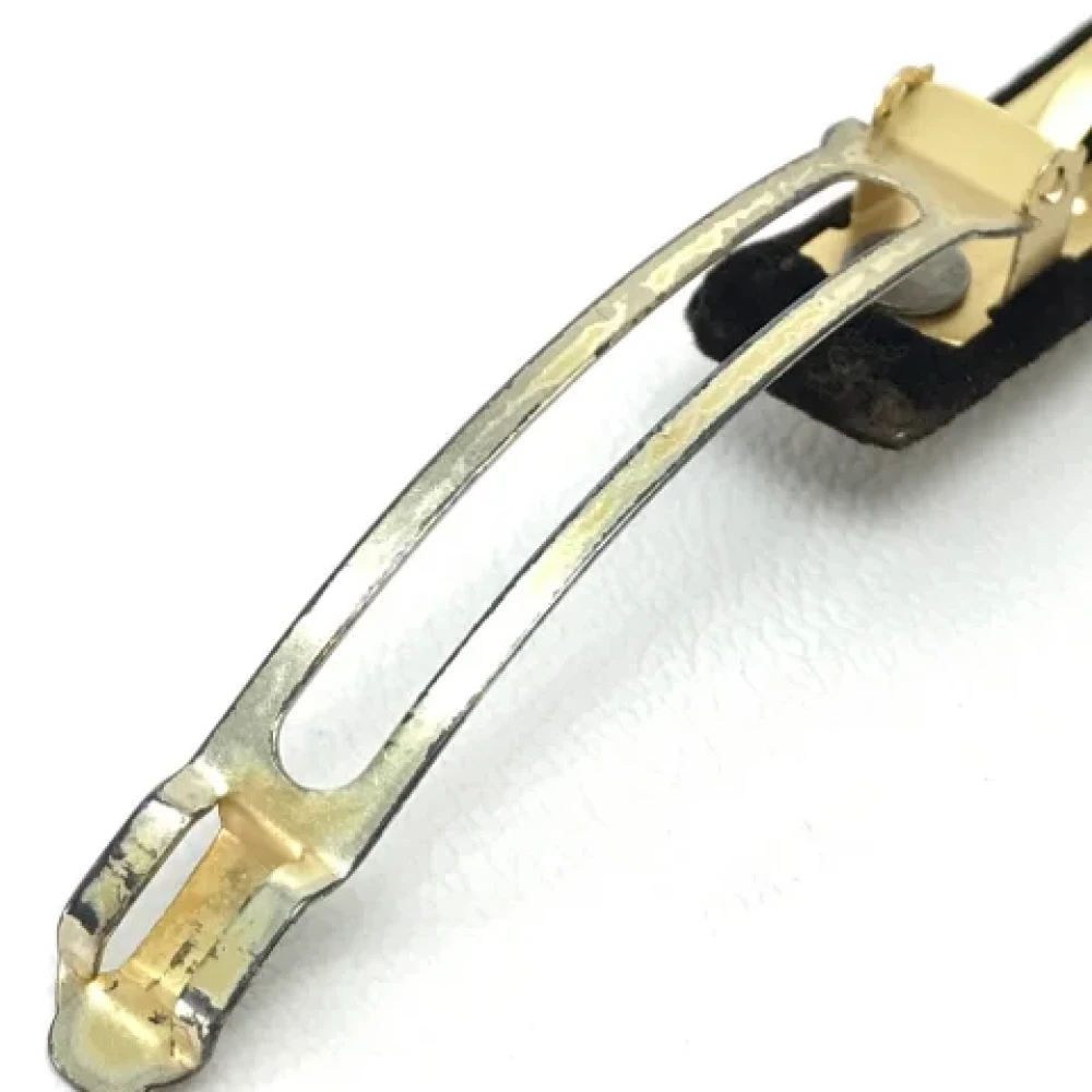 Louis Vuitton Vintage Pre-owned Metal hair-accessories Brown Dames