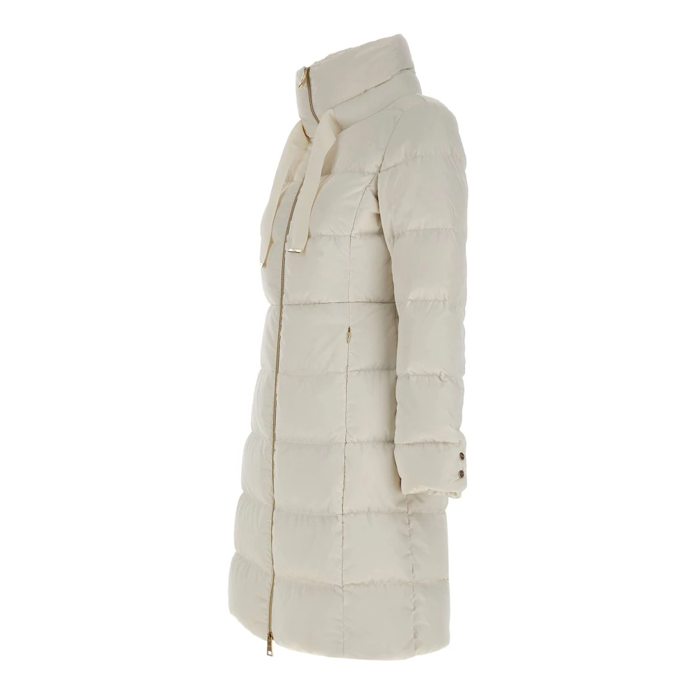 Herno Witte Donsjas met Grosgrain Trekkoord White Dames