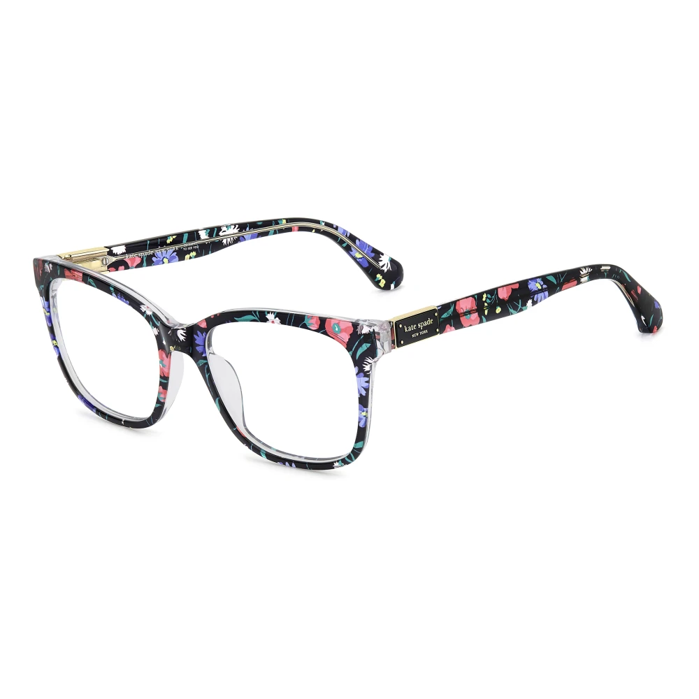 Kate Spade Unisex Multicolor Glasses, 52 Mm, Gold Eyewear Frames