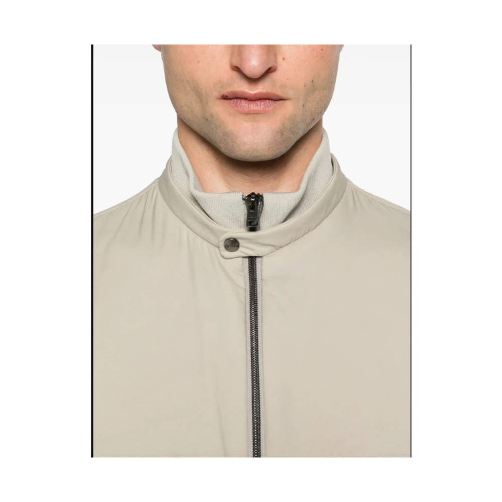 Herno Beige Jas met Tweewegritssluiting Beige Heren