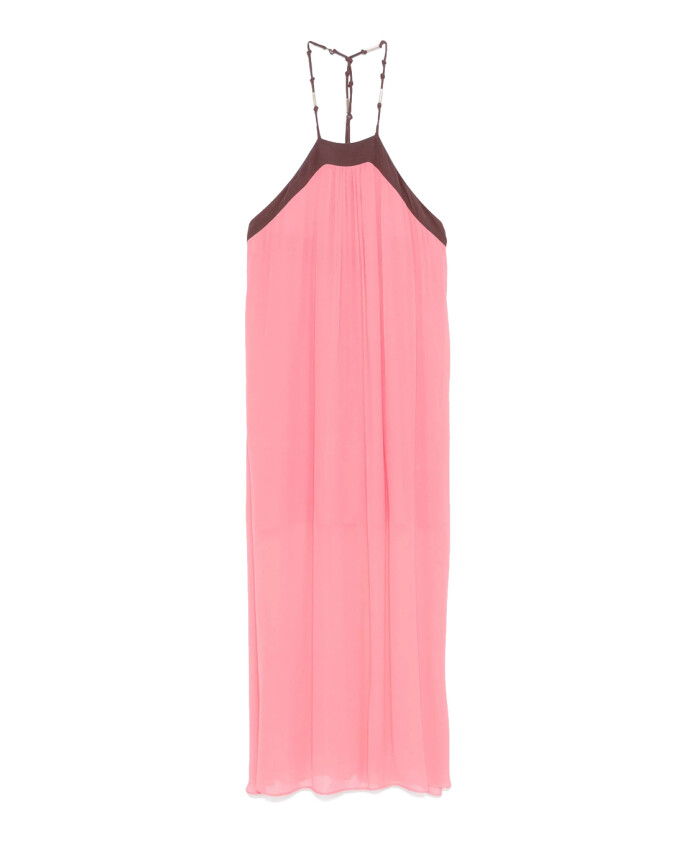 robe-midi-bicolore-crinkle-chic