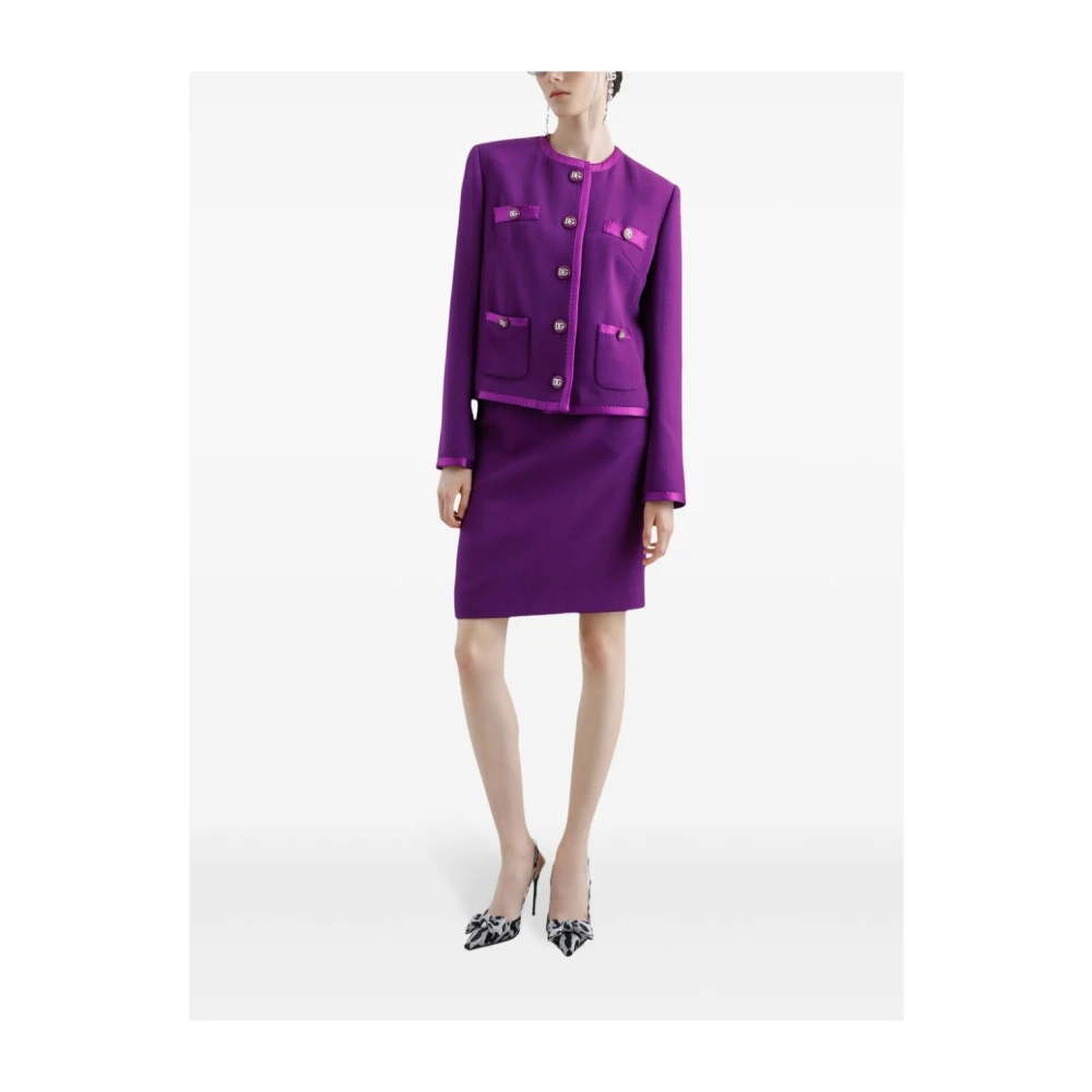 Dolce & Gabbana Paarse Stijlvolle Rokken Purple Dames