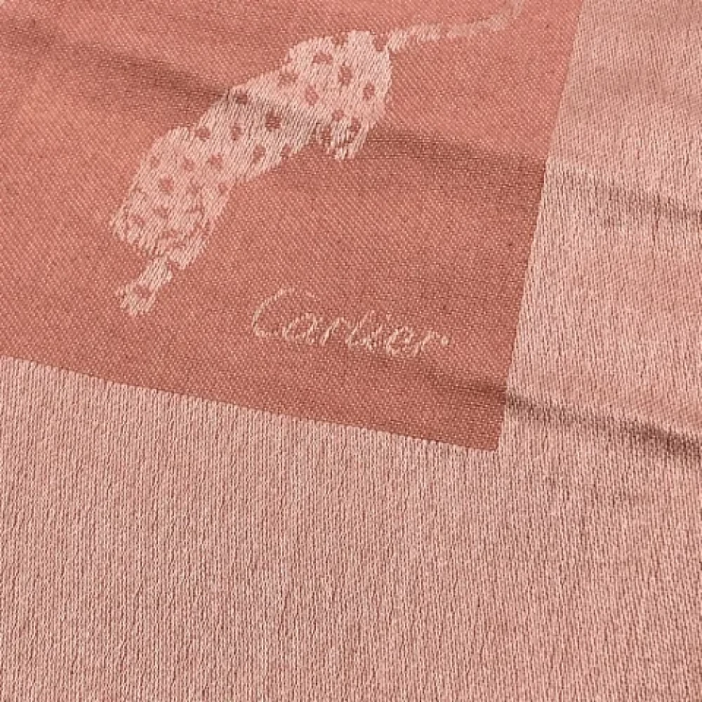 Cartier Vintage Pre-owned Cashmere scarves Pink Dames