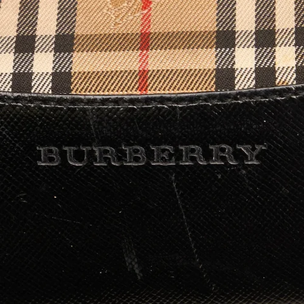 Burberry Vintage Pre-owned Coated canvas handbags Beige Dames