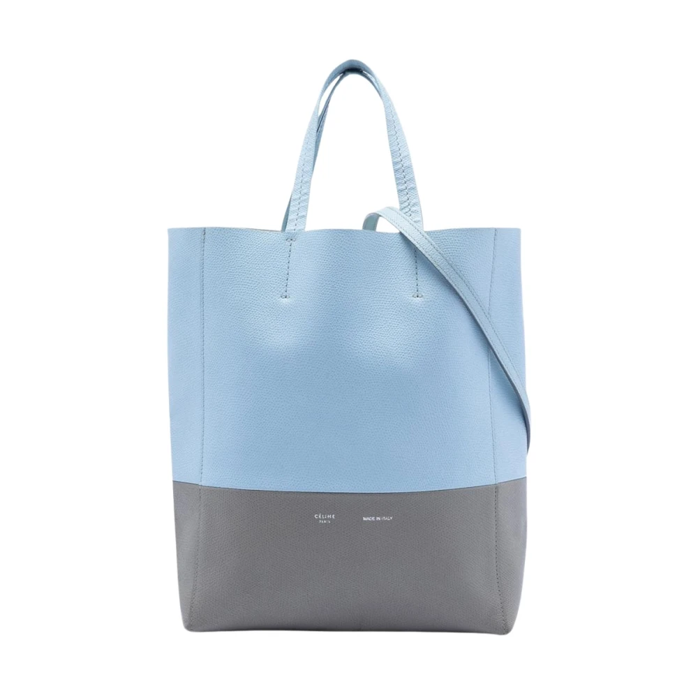 Celine Vintage Women's Blue Pre-Owned Leather Tote Bag