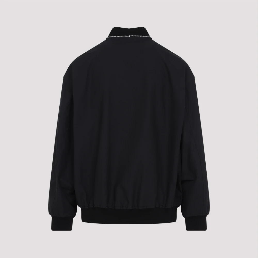 Jil Sander Zwarte Blouson Jas Black Heren