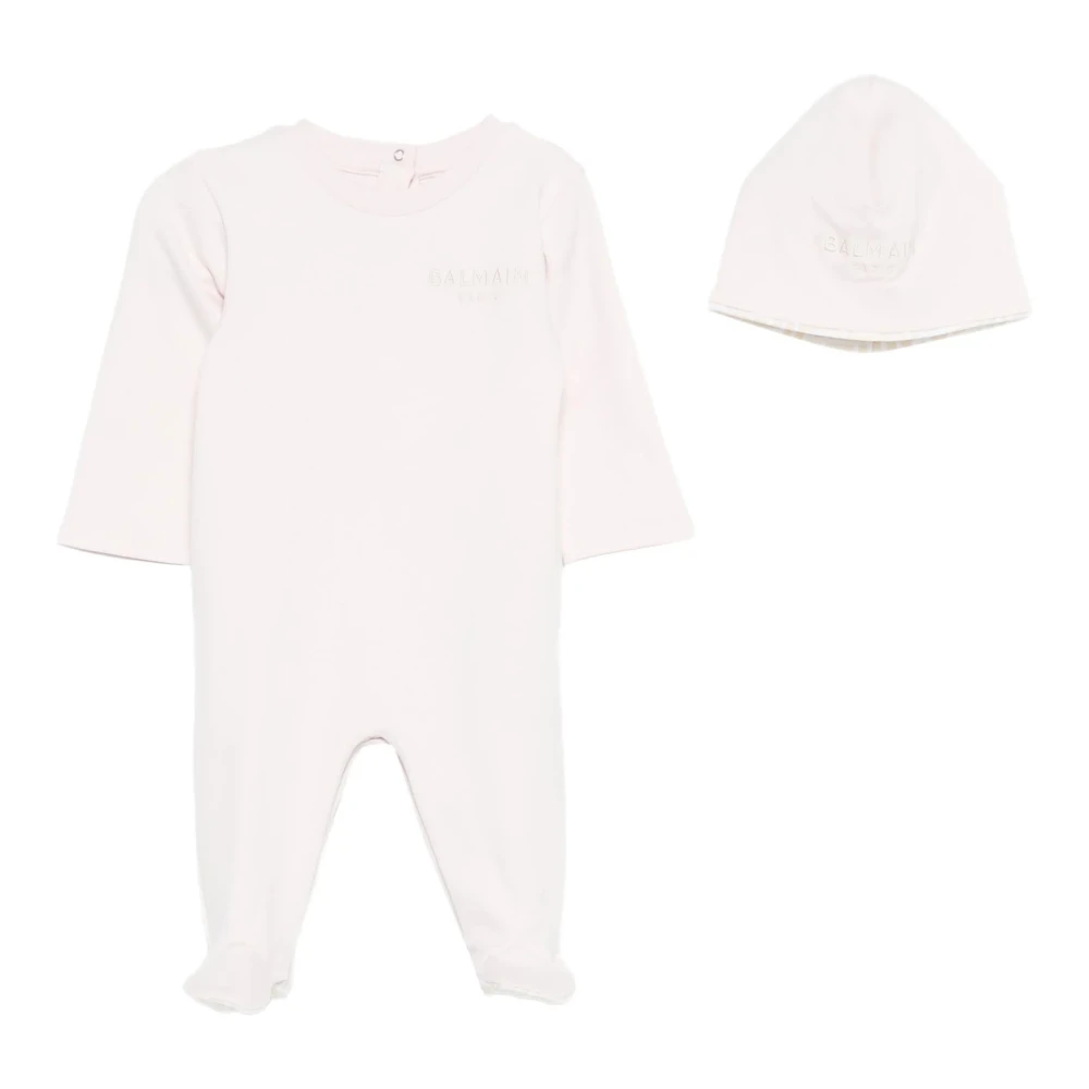 Balmain Unisex Kids Pink Matching Tracksuit And Cap - Kids Sets - 9 M - Kids