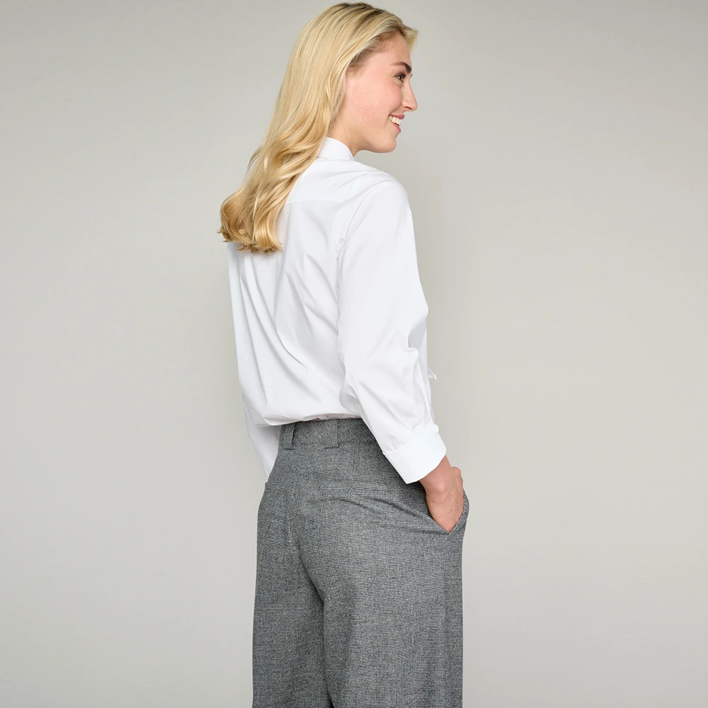 Marie Méro Witte blouse met strik White Dames