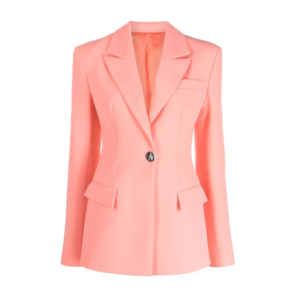 The Attico Zalmblauwe Blazer Pink Dames