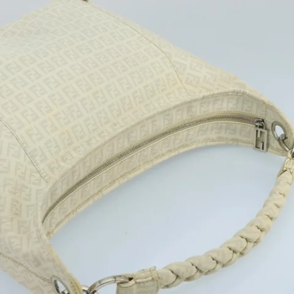 Fendi Vintage Pre-owned Canvas fendi-bags Beige Dames