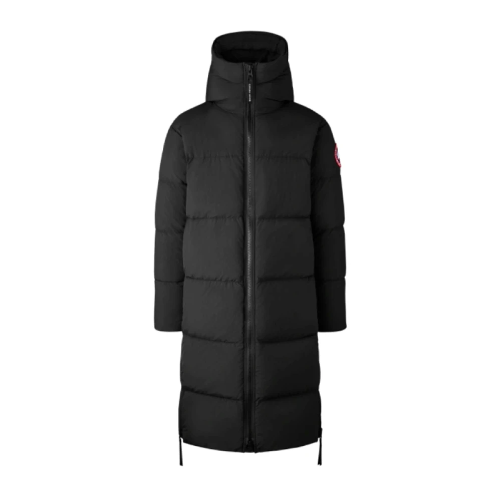 Canada Goose Lange Lawrence Nylon Zwarte Donsjas Black Heren