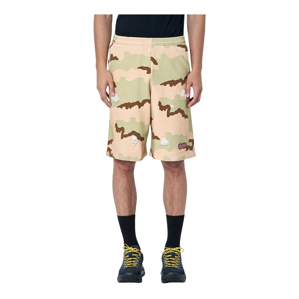 Bott Beige Camo Sweat Shorts - Man Shorts L - Immagine 2