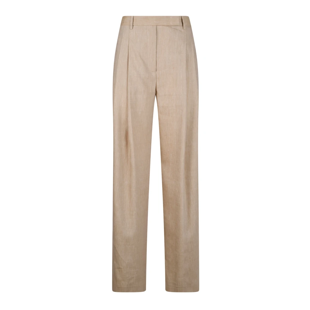 Eleventy Damen Beige Pantalone Doppia Pences