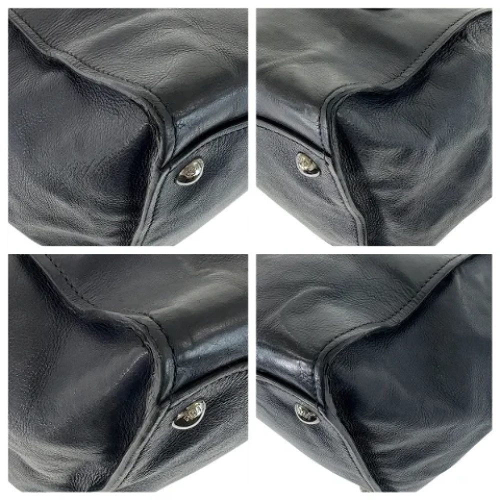 Prada Vintage Pre-owned Leather totes Blue Dames